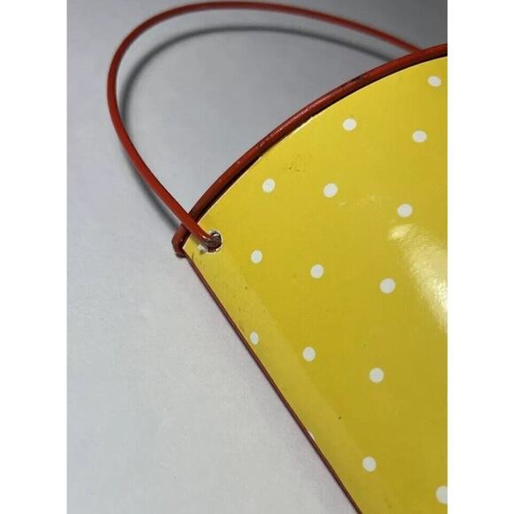 Mary‎ Engelbreit ME Flower Garden Metal Half Pail Vase Wall Table Decor 10” - Picture 4 of 14